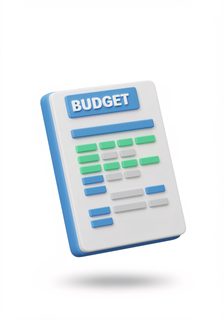 3d budget icon