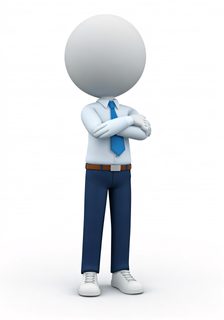 business character arms crossed