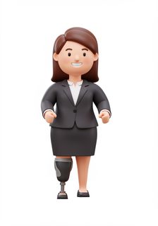 business woman amputee