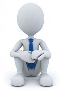 sitting 3d character