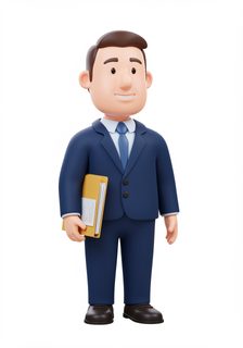 3D Businessman Character