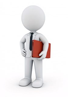 business person folder