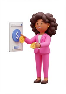 businesswoman digital finance