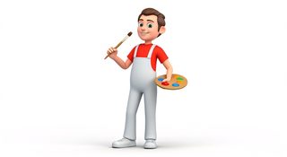 cartoon artist character