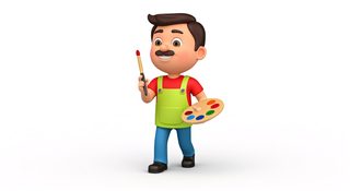 cartoon artist character