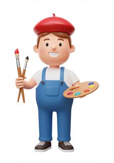 cartoon artist character