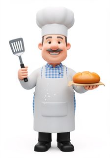 cartoon chef baker