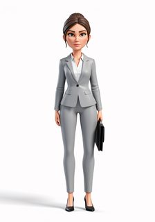 3d business woman