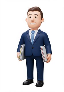 cartoon business man