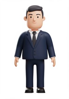 cartoon businessman character