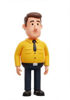 cartoon office worker
