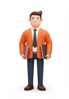 professional 3d businessman