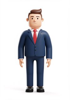 cartoon businessman 3d