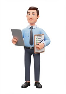 3d cartoon businessman