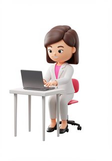 businesswoman working laptop