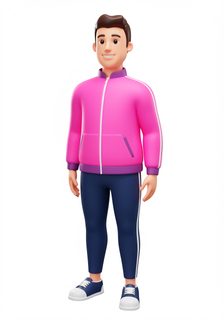3d athletic man
