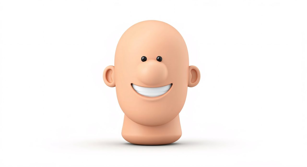 smiling cartoon head
