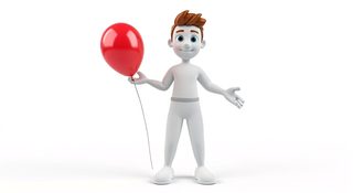boy with balloon