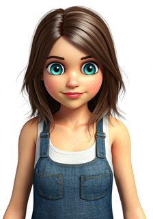 smiling 3d girl