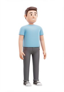 3d cartoon man