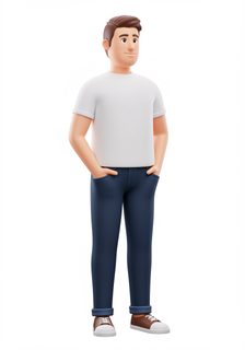 3d cartoon man