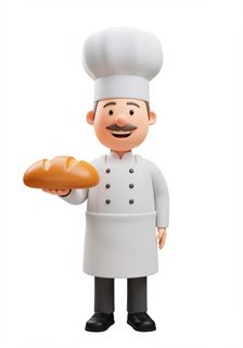 cartoon chef baker
