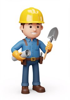 cartoon construction worker