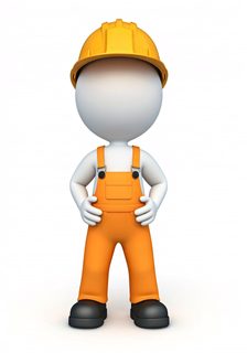 Construction worker character