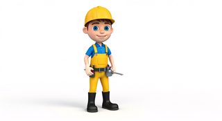 cartoon construction worker