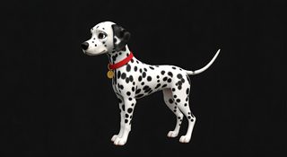 dalmatian puppy render