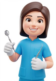 cartoon dentist character