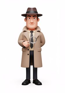 cartoon detective character