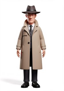 cartoon detective character