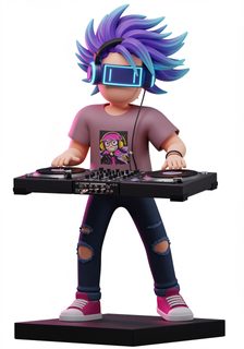 dj character 3d