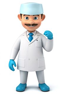 cartoon doctor mascot