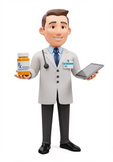 cartoon doctor medicine
