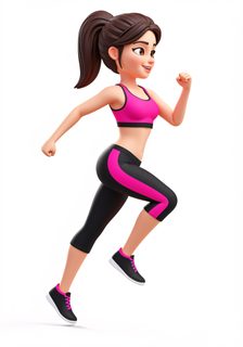 cartoon-running-girl