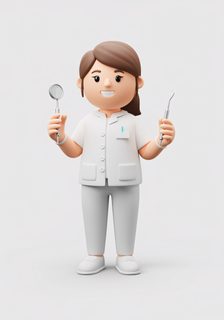 cartoon dentist character