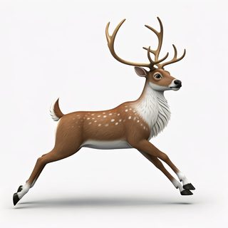 leaping deer cartoon