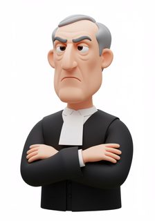 cartoon judge character