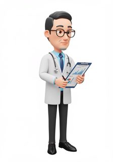 cartoon male doctor