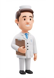 cartoon male doctor