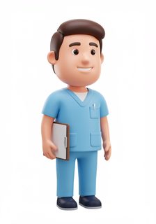 male nurse illustration