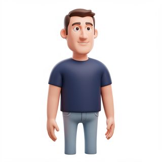 Cartoon Man Standing