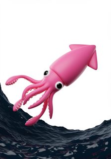 cartoon-pink-squid