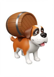 cartoon saint bernard