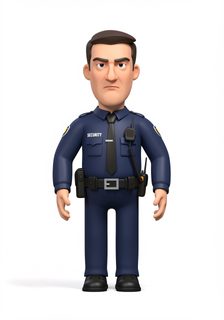 cartoon security guard