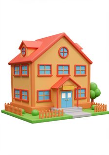 cartoon house model