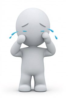 crying 3d character