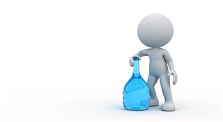 character with water